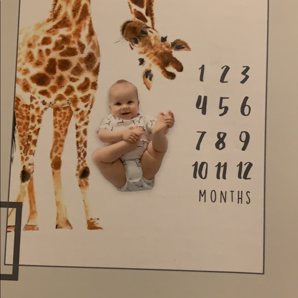 Baby monthly blanket